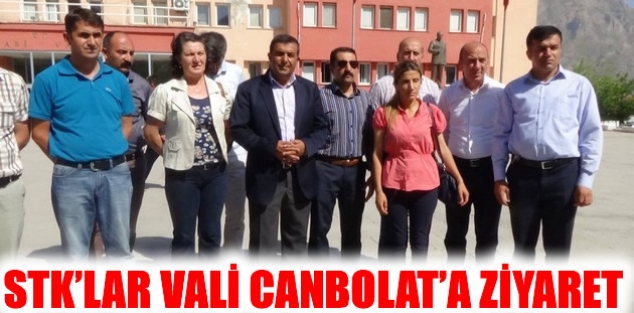 Stk’lar Vali Canbolat’a Ziyaret 