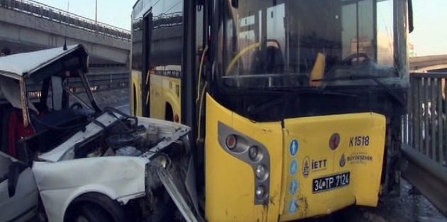 TEM’de gizli buzlanma: 11 araç birbirine girdi