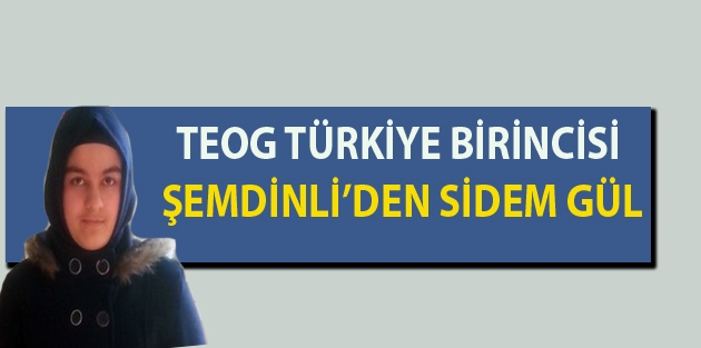 TEOG Türkiye 1.si Şemdinli'den...