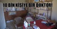 10 bin kişiye bir doktor!