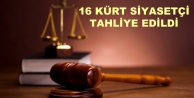 16 Kürt siyasetçi tahliye edildi