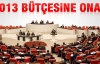 2013 bütçesine onay