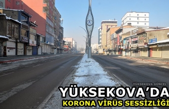 Yüksekova’da Korona Virüs Sessizliği
