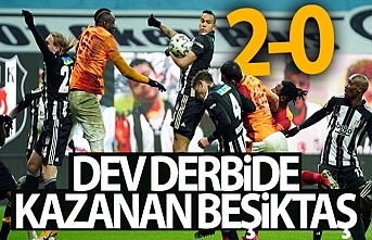 Dev derbide kazanan Beşiktaş! Beşiktaş 2 - 0 Galatasaray