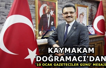 Kaymakam Doğramacı'dan '10 Ocak Gazeteciler...