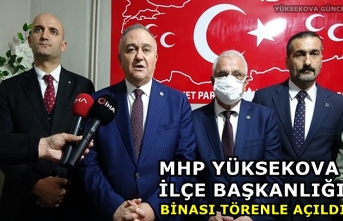 MHP Yüksekova İlçe Başkanlığı binası törenle...