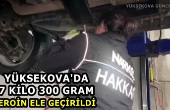 Yüksekova'da 7 Kilo 300 Gram eroin ele geçirildi