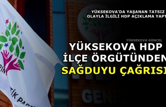 Yüksekova HDP İlçe Örgütünden Sağduyu Çağrısı