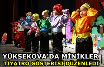 Yüksekova'da Minikler Tiyatro Gösterisi Düzenledi