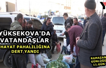 Yüksekova'da Vatandaşlar Hayat Pahalılığına Dert Yandı