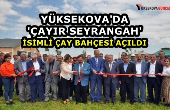 Yüksekova'da 'Çayır Seyrangah' İsimli Aile Çay Bahçesi Açıldı