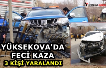 Yüksekova'da Feci Kaza: 3 Kişi Yaralandı