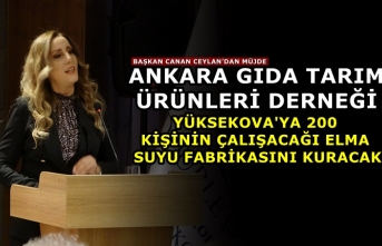 Ankara Gıda Tarım Ürünleri Derneği, Yüksekova'ya...