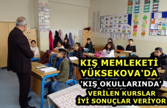 Kar Memleketi Yüksekova'da Başlatılan 'Kış Okulları'yla Öğrenciler iyi Sonuçlar Veriyor