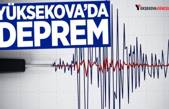 Yüksekova'da deprem meydana geldi