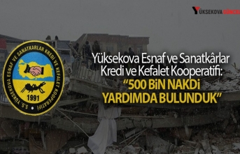 Yüksekova ESKOP'dan Örnek Davranış: Depremzedelere...