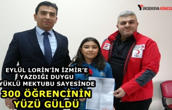 Yüksekovalı Eylül'ün İzmir'e Yazdığı Mektup Sayesinde 300 Çocuğun Yüzü Güldü