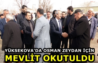Yüksekova'da Osman Zeydan İçin Mevlit Okutuldu