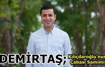 Demirtaş: Kılıçdaroğlu'nun çabası samimi
