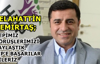 Selahattin Demirtaş: Hepimiz görüşlerimizi paylaştık,...