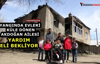Yangında Evleri Küle Dönen Akdoğan Ailesi Yardım...