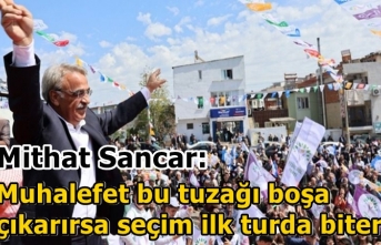 Mithat Sancar: Muhalefet bu tuzağı boşa çıkarırsa seçim ilk turda biter