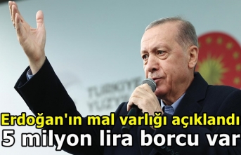 Erdoğan'ın mal varlığı açıklandı: 5 milyon...