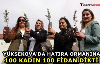 Yüksekovalı 100 kadın, 100 fidan dikti