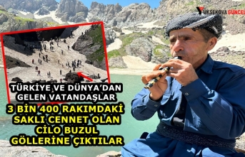 Türkiye ve Dünya’dan Gelen Vatandaşlar 3 bin 400 rakımdaki saklı cennet olan Cilo buzul göllerine çıktılar