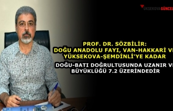 Prof. Dr. Sözbilir: Doğu Anadolu Fayı, Van-Hakkari...