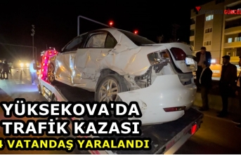 Yüksekova'da Trafik Kazası: 4 Vatandaş Yaralandı