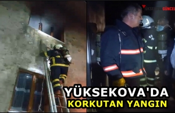 Yüksekova'da korkutan Yangın