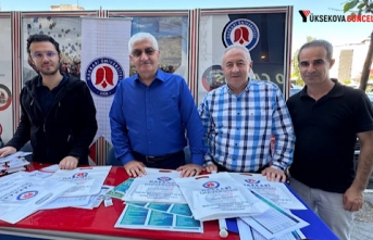 Hakkari üniversitesi Yüksekova'da bilgilendirme stantı açtı