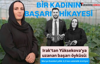 Irak'tan Yüksekova'ya uzanan başarı öyküsü: Marya Esenkol yıllık 3,5 ton salatalık üretiyor
