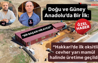 Doğu ve Güney Anadolu’da Bir İlk: “Hakkari’de İlk Oksitli Cevher Yarı Mamül Halinde Üretime Geçildi”
