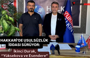Hakkari’de İhalelerde Usulsüzlük iddası sürüyor:...