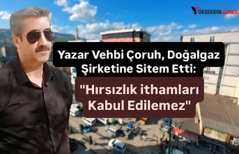 Yazar Vehbi Çoruh, Doğalgaz Şirketine Sitem Etti: "Hırsızlık ithamları Kabul Edilemez"