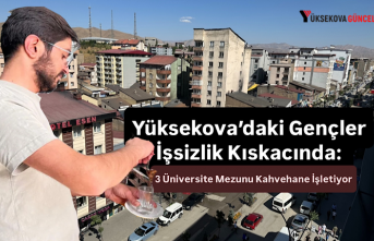 Yüksekova’daki Gençler İşsizlik Kıskacında: 3 Üniversite Mezunu Kahvehane İşletiyor