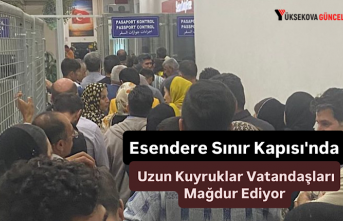Esendere Sınır Kapısı'nda Uzun Kuyruklar...