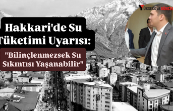 Hakkari'de Su Tüketimi Uyarısı: "Bilinçlenmezsek Su Sıkıntısı Yaşanabilir"
