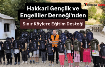 Hakkari Gençlik ve Engelliler Derneği'nden Sınır Köylere Eğitim Desteği