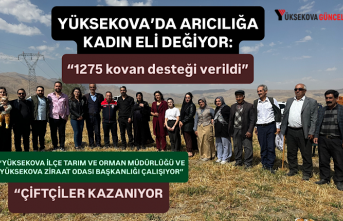 Yüksekova'da arıcılığa kadın eli değiyor: “1275 kovan desteği verildi”