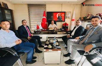 Yüksekova Ziraat Odası Başkanı, Ziraat Bankası Müdürü ve İlçe Müftüsü, Yeni Tarım ve Orman Müdürünü tebrik ziyaretinde bulundu