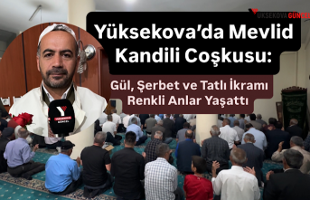 Yüksekova’da Mevlid Kandili Coşkusu: Gül, Şerbet ve Tatlı İkramı Renkli Anlar Yaşattı