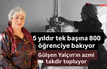 5 yıldır tek başına 800 öğrenciye bakıyorGülşen Yalçın'ın azmi takdir topluyor