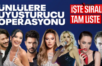 Ünlülere Uyuşturucu Operasyonu: Tam Liste Haberde