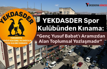 YEKDASDER Spor Kulübünden Kınama: “Genç Yusuf Babat'ı Aramızdan Alan Toplumsal Yozlaşmadır”
