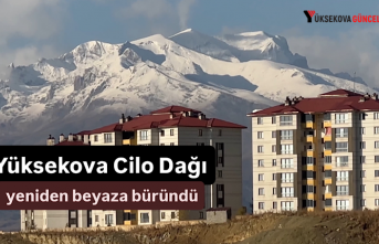 Yüksekova Cilo Dağı yeniden beyaza büründü