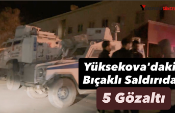 Yüksekova'daki Bıçaklı Saldırıda 5 Gözaltı