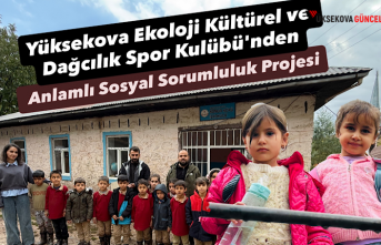 Yüksekova Ekoloji Kültürel ve Dağcılık Spor Kulübü'nden Anlamlı Sosyal Sorumluluk Projesi